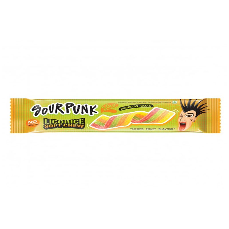Sour Punk Licorice Jelly Original Fruits 10g